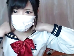 Japanese schoolgirl stripping on cam - 17 min