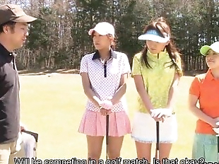 Asian golf game turns into a toy session - 59 sec